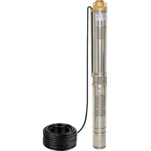 chm GmbH® Tiefbrunnenpumpe 3,5 Zoll ø 9,1 cm, Brunnenpumpe 750 Watt 4800 L/h 6,1 Bar Tauchpumpe