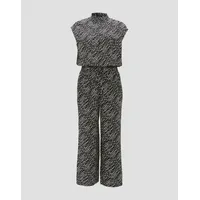 Opus Jumpsuit mit Knopfleiste Modell 'MARELLO', Black,