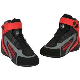Furygan V4 Easy D3o Motorradschuhe - Schwarz/Grau/Rot / 44
