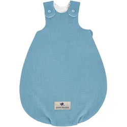 Julius Zöllner Ganzjahresschlafsack Terra Musselin 2.5 TOG, blau, 56