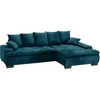 Mr. Couch Polsterecke Haiti II, L-Form, mit Kaltschaumpolsterung, wahlweise mit Bett und Bettkasten blau 280 cm x 87 cm x 180 cm