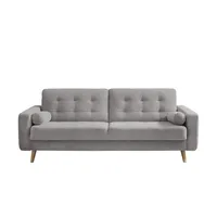 Sofa.de Schlafsofa mit Bettkasten Fjord ¦ grau ¦ Maße (cm): B: 226 H: 88 T: 90