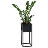 Sarcia.eu Blumenbank Schwarzes Blumenregal Blumenbank aus Metall CUBO 50x21x17cm schwarz