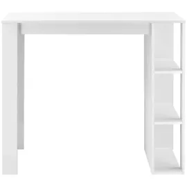 [en.casa] Bartisch Danderyd 120 x 60 x 106 cm Weiß