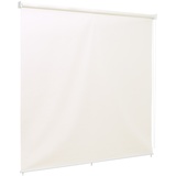 Ventanara® Außenrollo Screen Rollo Senkrechtmarkise Balkonrollo Sichtschutz Rollo Beschattung 240 x 230 cm Creme