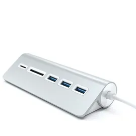 Satechi Aluminum USB 3.0 Hub & Card Reader Silver