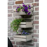 Wandregal Blumenregal Garten Blumenleiter 3 Stufig Pflanztreppe Wandmontage Holz