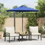 vidaXL Balkonschirm 225 x 225 cm Azurblau