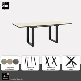 Set One by Musterring Reno 160 x 75 x 90 cm beige/schwarz