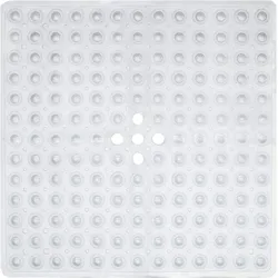 HGMD Anti-Rutsch-Duschmatte - Transparent - 53x53 cm - Saugnäpfe - Duschmatte - Anti-Rutsch