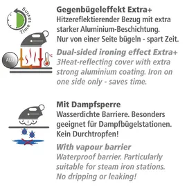 Wenko Bügeltischbezug Air Comfort mit Blitzbüglerzone XL/Universal, für schnelles Bügeln