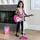 Kruzzel Spielzeuggitarre, Kinder-Mikrofon Set mit Verstärker 22407  Pink