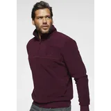 MAN'S WORLD Fleecepullover MAN'S WORLD, Herren, Gr. L (52/54), rot (burgund), Obermaterial: 100% Polyester, normal, Rippbündchen, Sweatshirts Fleecepullover, für die Übergangszeit aus Fleece, schnelltrocknend, Topseller