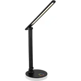 Roller LED-Schreibtischleuchte Geraldo Schwarz max. 5 Watt Schreibtischlampe
