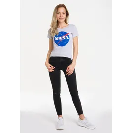LOGOSHIRT NASA grau S