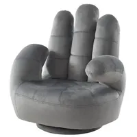 Vente-Unique Kindersessel, Anthrazit, Textil, Uni, 1-Sitzer, 54x57x55 cm, Kinder- & Jugendzimmer, Kindermöbel, Kindersitzmöbel & -tische, Kindersessel & -sofas