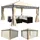 MCW Pergola Calpe 4 x 4 m inkl. Seitenwand creme