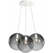 s.luce Orb Cluster 3-flg. 30 cm Rauch/Weiß rund