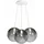 s.luce Orb Cluster 3-flg. 30 cm Rauch/Weiß rund