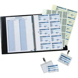 Durable Beschriftungsschilder Nachfüllsatz für Visitors Book 100 60x90mm VE=35x100 Stück