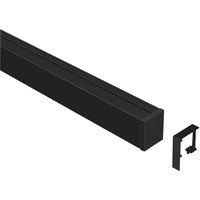 Linero MosaiQ Profilleisten Set L 600 mm in schwarz matt/Reling Aluprofil/Relingsystem/Kesseböhmer