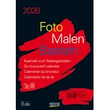 Korsch Verlag Foto-Malen-Basteln Bastelkalender A4 schwarz 2026
