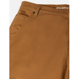 Dickies Arbeitshose "Dickies Workwear Hosen DUCK CARPENTER TROUSERS", Mädchen, Gr. 38x32, Länge 32, braun (braun duck), Obermaterial: 65% Polyester, 35% Baumwolle, Hosen Arbeitshose