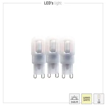 Shada LED-Stiftsockellampe 0620135 2,5 W G9 warmweiß 3 St.