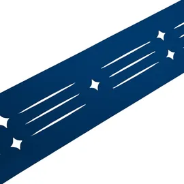 zaun|zu® Sichtschutzstreifen Dekor Starline 255 x 15 cm Enzianblau Kunststoff 2 St.