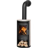 Justus Baltrum D 2.0 Kaminofen Stahl Schwarz Kalkstein Cream