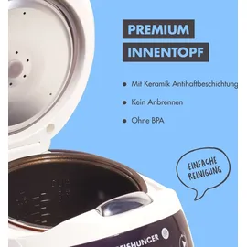 Reishunger Digitaler Mini Reiskocher weiß