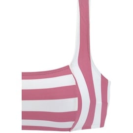 VENICE BEACH Bustier-Bikini, Damen flamingo-weiß, Gr.34 Cup C/D,