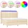 vidaXL Boxspringbett 200 x 200 cm Weiss