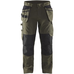 Blakläder Service Bundhose mit Stretch und Nageltaschen 1496 1330 in div. Farben - olivegrün/schwarz - 52
