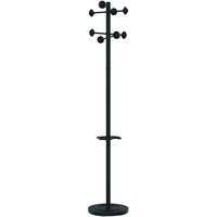 Unilux Accueil Garderoben-Ständer, mit Schirmständer, 175 cm hoch, schwarz