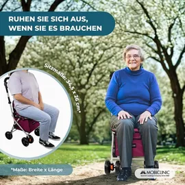 Mobiclinic Einkaufswagen mit Sitz Pink 21 L