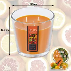 3er-Set mehrfarbige Duftkerzen von WellHome