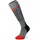 Lenz Heat Sock 5.1 Heizsocken grau/rot 39-41