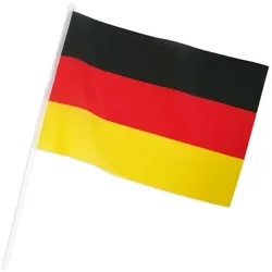 Deutschland Flagge mit Stab 20 x 30cm - OS