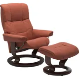 Stressless Stressless® Relaxsessel »Mayfair«, (Set, Relaxsessel mit Hocker), mit Classic Base, Gestell Braun rot
