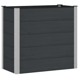 vidaXL Hochbeet 100 x 50 x 91 cm Schwarz