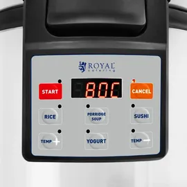 Royal Catering Reiswärmer 26 l Silber