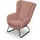 Fun Möbel Sessel Artemis Stoff Kronos 1 x 10 Farben 70 x 80 x 90 cm Rosa mit Kissen