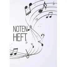 Independently published Notenheft: DIN A4 - 100 Seiten - Blanko Notensysteme - Große Lineatur - Musik Schreibheft - Leerer Notenblock - Geschenk für Musiker