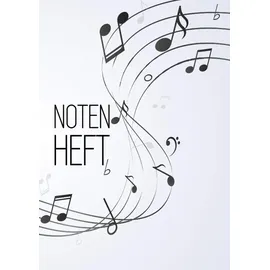 Independently published Notenheft: DIN A4 - 100 Seiten - Blanko Notensysteme - Große Lineatur - Musik Schreibheft - Leerer Notenblock - Geschenk für Musiker