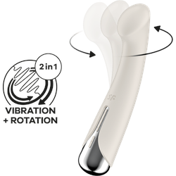 Satisfyer Spinning G-Spot 1, 16,5 cm, creme