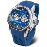 Vostok Europe Herren-Armbanduhr Atomic Age Chronograph Blau VK64-640A700