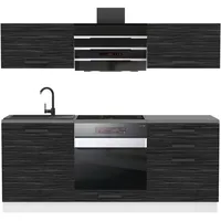 b belini group Küchenzeile Sophia 180 cm Schwarz