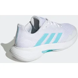 adidas CourtJam Control Tennisschuh Cloud White / Bliss Blue / Cloud White 38 2/3