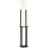 lux.pro Stehlampe, Gisborne mit Ablage Marmoroptik/Schwarz